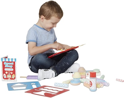 Foto 7 | Set De Juego Chalk And Holders Melissa & Doug Sweet Shop 33 Piezas - Venta Internacional