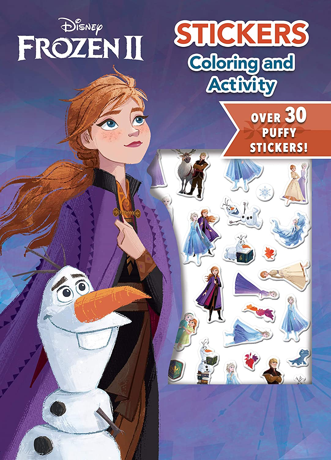Foto 2 pulgar | Libro para Colorear Y Actividades De Disney Frozen 2 Con Pegatinas Hinchadas - Venta Internacional