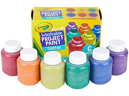 Purpurina Lavable Paint Crayola 6 Colores 60 Ml para El Aula - Venta Internacional