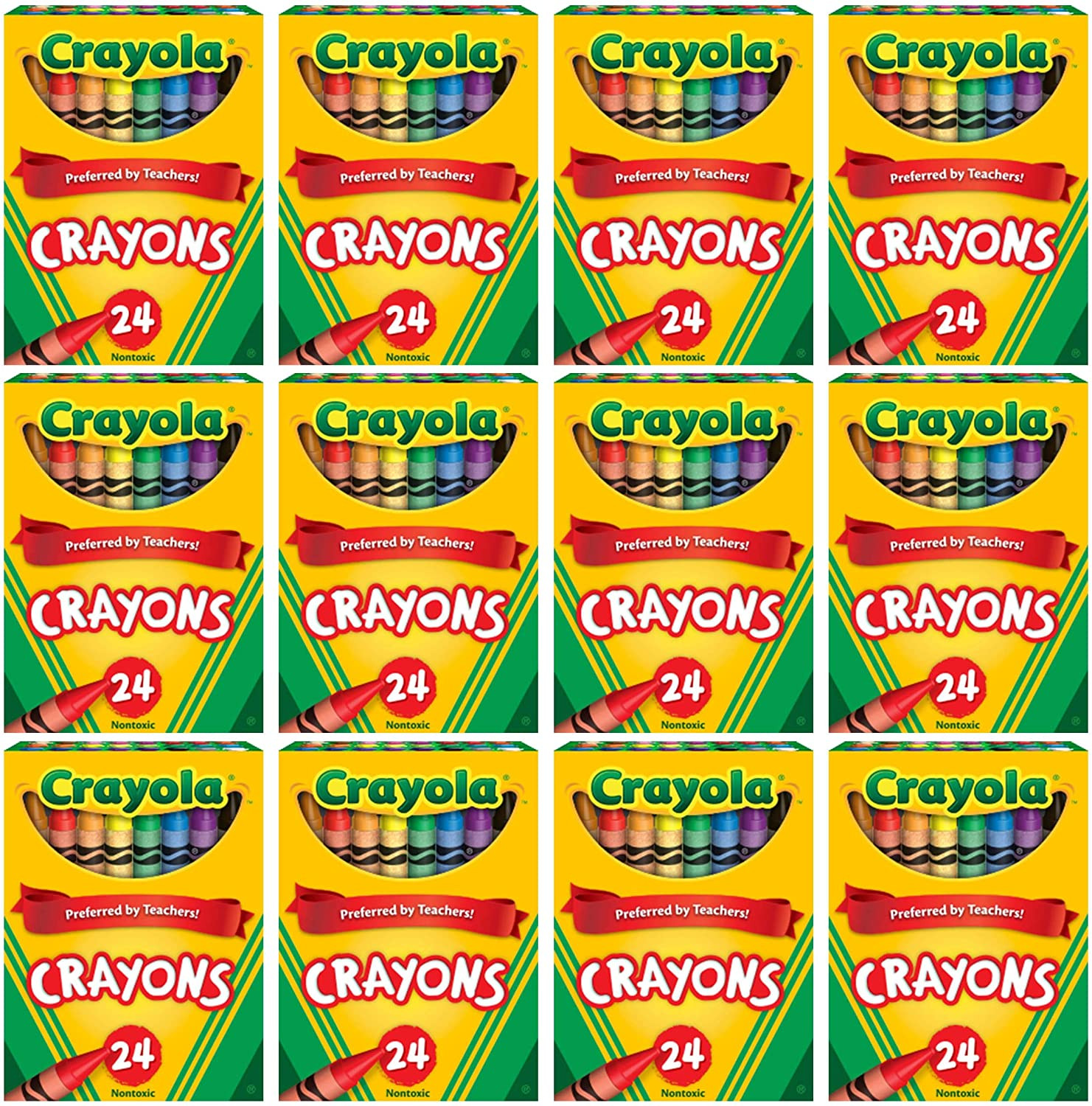 Foto 2 pulgar | Crayones Crayola 24 Colores Surtidos 12 Paquetes para La Escuela - Venta Internacional