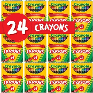 Foto 3 | Crayones Crayola 24 Colores Surtidos 12 Paquetes para La Escuela - Venta Internacional