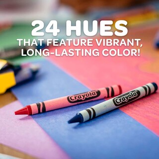 Foto 7 | Crayones Crayola 24 Colores Surtidos 12 Paquetes para La Escuela - Venta Internacional