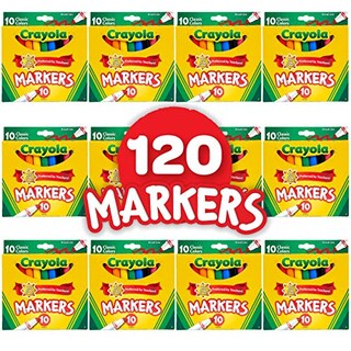 Foto 2 | Marcadores Crayola Punta Ancha 12 Paquetes con 10 Crayones C/U - Venta Internacional