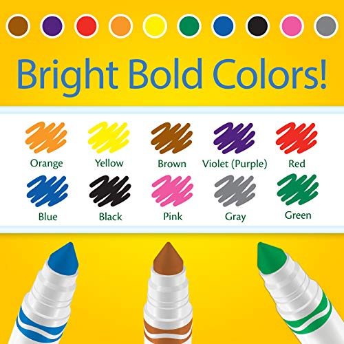 Foto 4 pulgar | Marcadores Crayola Punta Ancha 12 Paquetes con 10 Crayones C/U - Venta Internacional