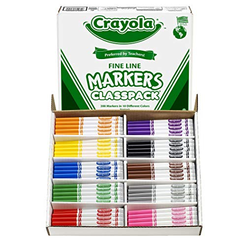 Foto 2 pulgar | Rotuladores Crayola Multicolor Punta Fina 200 Piezas - Venta Internacional