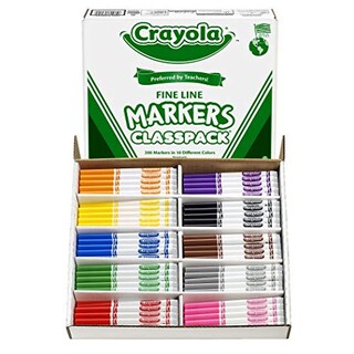 Foto 1 | Rotuladores Crayola Multicolor Punta Fina 200 Piezas - Venta Internacional
