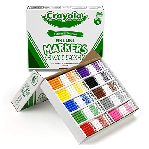 Foto 3 pulgar | Rotuladores Crayola Multicolor Punta Fina 200 Piezas - Venta Internacional