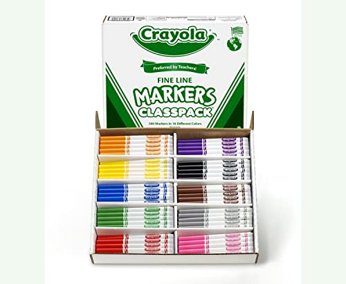 Foto 6 pulgar | Rotuladores Crayola Multicolor Punta Fina 200 Piezas - Venta Internacional