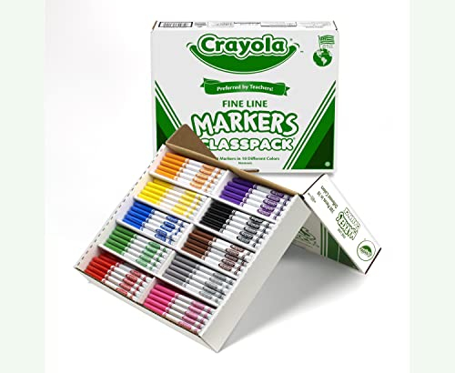 Foto 7 pulgar | Rotuladores Crayola Multicolor Punta Fina 200 Piezas - Venta Internacional