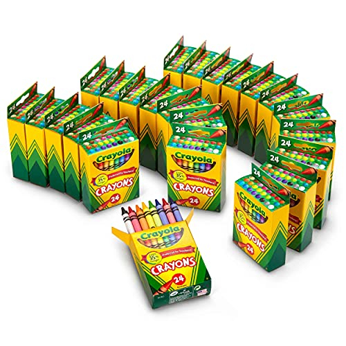 Crayones Crayola Multicolores 24 Paquetes con 24 Colores C/U - Venta Internacional