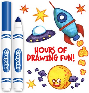 Foto 3 | Marcadores a Granel Crayola Azul 12 Piezas - Venta Internacional