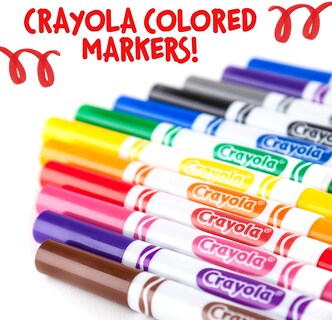 Foto 4 | Marcadores a Granel Crayola Azul 12 Piezas - Venta Internacional