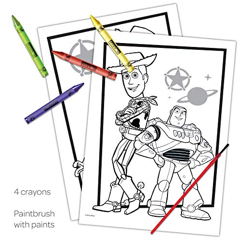 Foto 2 | Libro para Colorear Disney Toy Story 4 con Pinturas Crayones y Lápiz - Venta Internacional