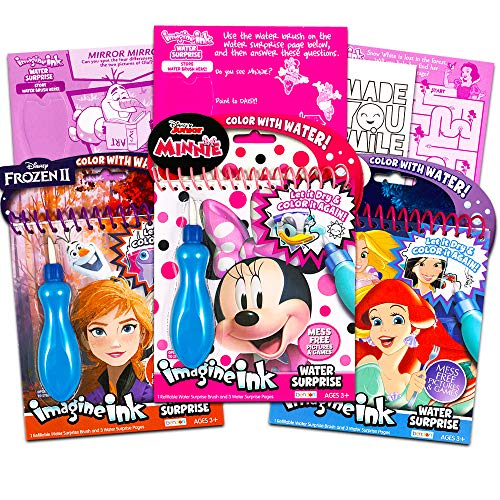 Foto 2 pulgar | Set De Pintura Con Agua De Disney Minnie Mouse Para Niños Con Brocha - Venta Internacional.