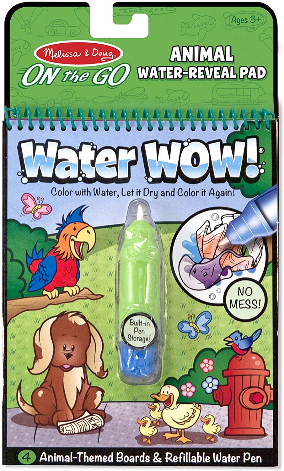 Foto 2 pulgar | Almohadilla de Actividades Water-reveal Melissa & Doug On The Go Animals - Venta Internacional