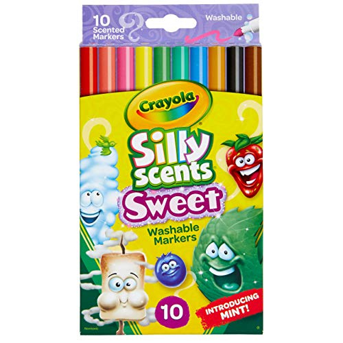 Foto 2 pulgar | Marcadores Crayola Silly Scents Lavables 10 Unidades - Venta Internacional