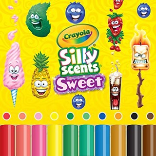 Foto 4 | Marcadores Crayola Silly Scents Lavables 10 Unidades - Venta Internacional