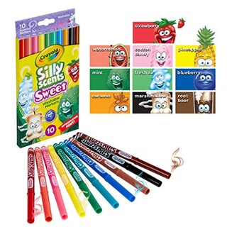 Foto 5 | Marcadores Crayola Silly Scents Lavables 10 Unidades - Venta Internacional