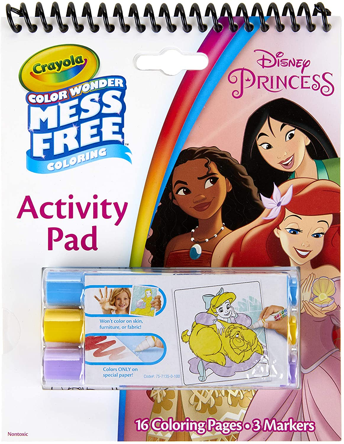Foto 2 pulgar | Bloc para Colorear y Actividades Crayola Color Wonder Disney Princess - Venta Internacional