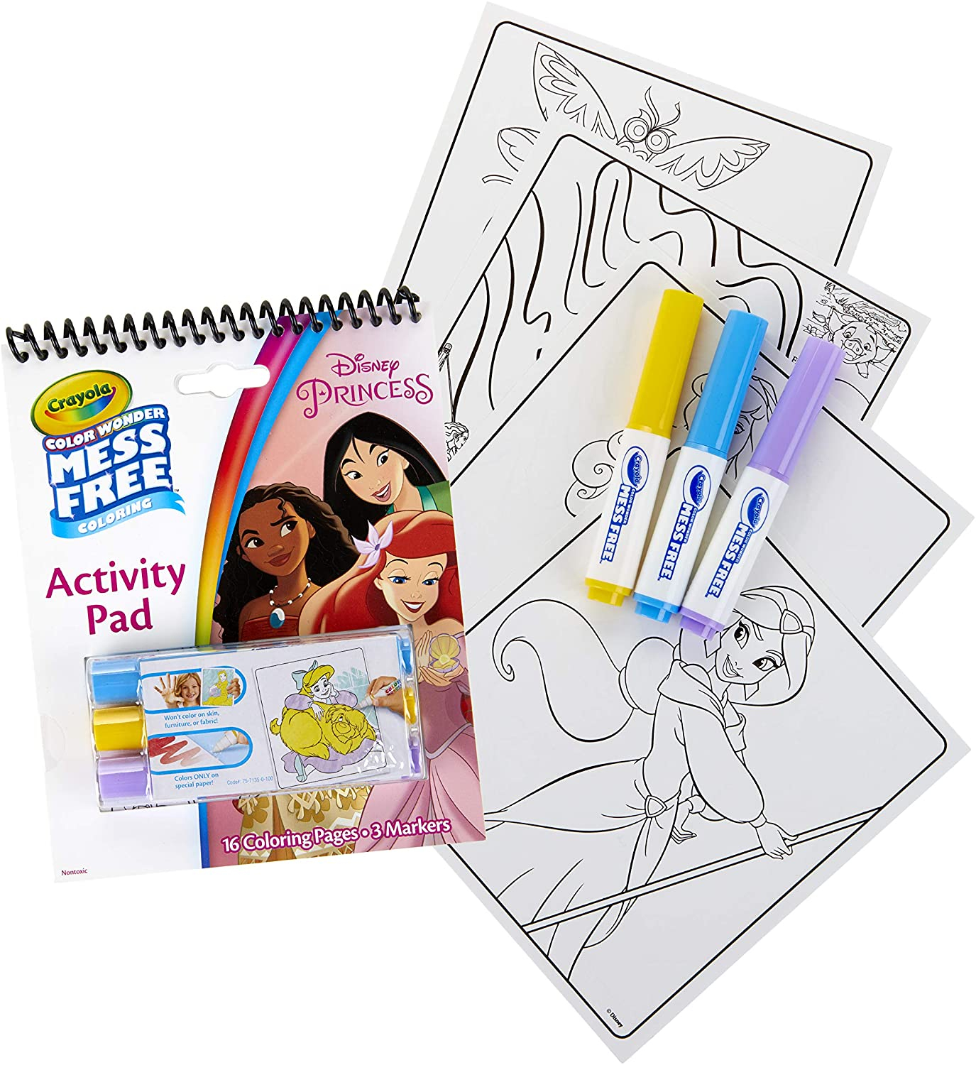 Foto 3 pulgar | Bloc para Colorear y Actividades Crayola Color Wonder Disney Princess - Venta Internacional