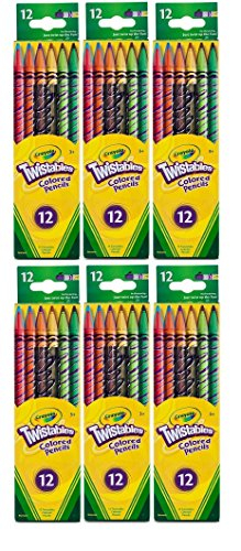 Lápices de Colores Crayola Twistables Paquete de 6 - Venta Internacional