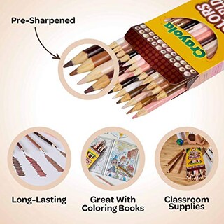 Foto 3 | Lápices Crayola Of The World 24 Tonos - Venta Internacional
