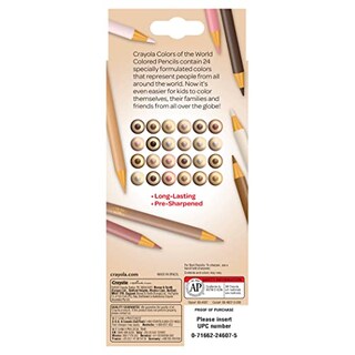 Foto 4 | Lápices Crayola Of The World 24 Tonos - Venta Internacional