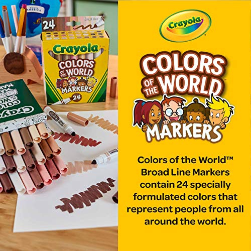 Foto 5 pulgar | Marcadores Crayola Colors Of The World Paquete de 24 - Venta Internacional