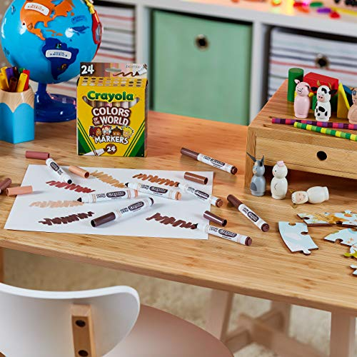 Foto 8 pulgar | Marcadores Crayola Colors Of The World Paquete de 24 - Venta Internacional