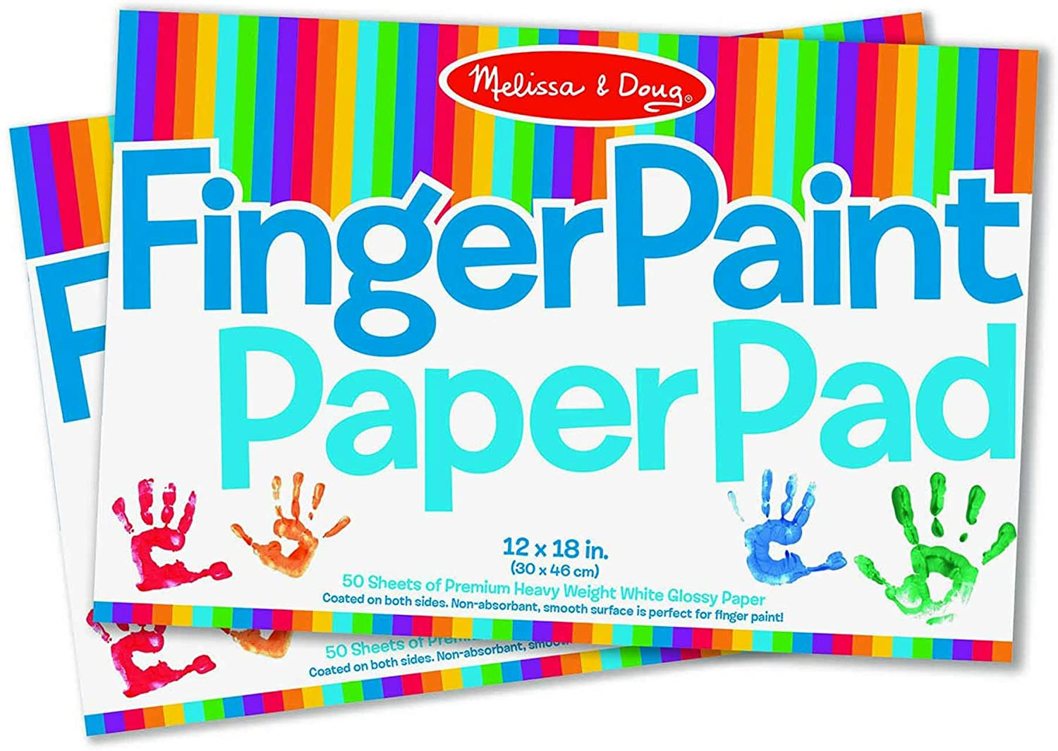 Foto 2 pulgar | Bloc de Papel Melissa & Doug Finger Paint Paquete de 2 - Venta Internacional