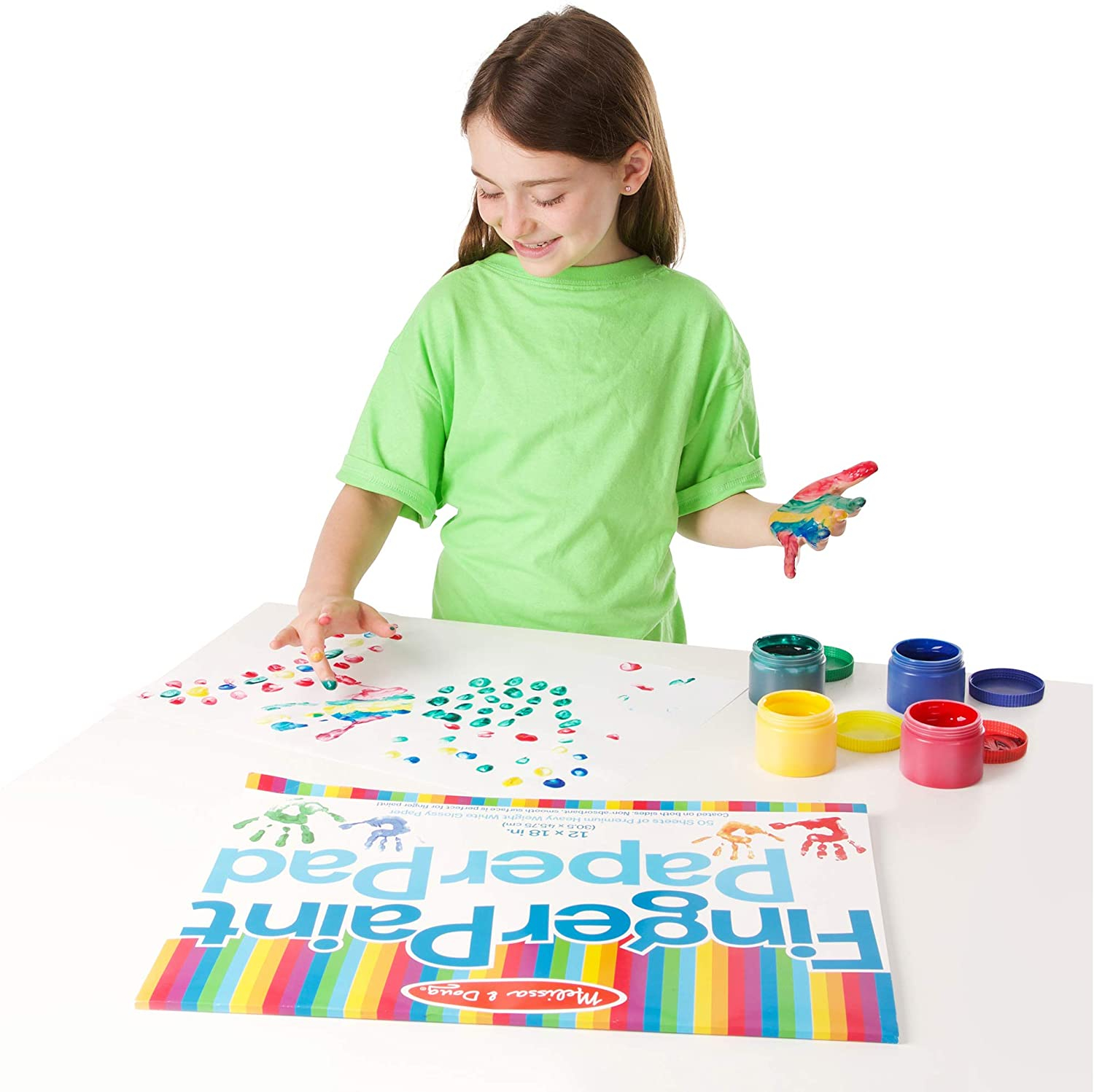 Foto 2 | Bloc de Papel Melissa & Doug Finger Paint Paquete de 2 - Venta Internacional