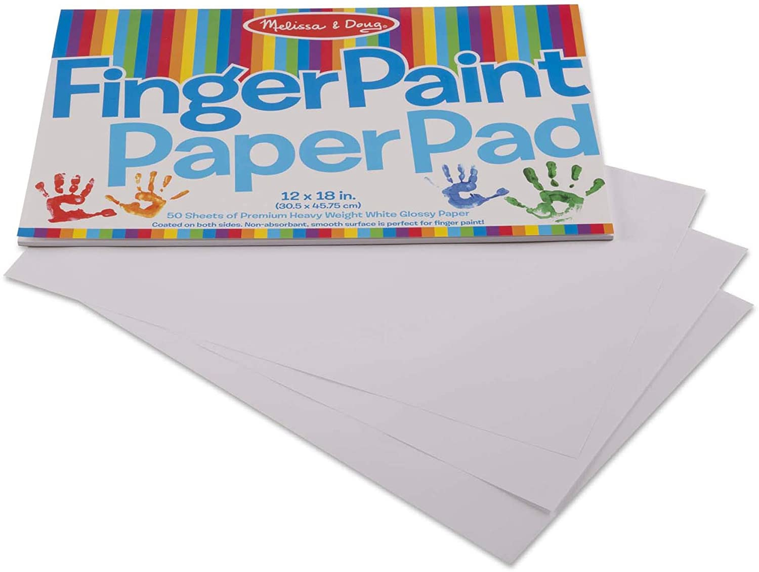 Foto 4 | Bloc de Papel Melissa & Doug Finger Paint Paquete de 2 - Venta Internacional