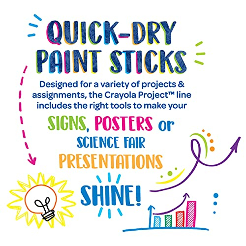 Foto 7 pulgar | Juego de Pintura Crayola Quick Dry Paint Sticks - Venta Internacional