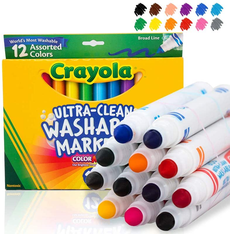 Foto 2 pulgar | Rotuladores Crayola Lavables 12 Unidades - Venta Internacional