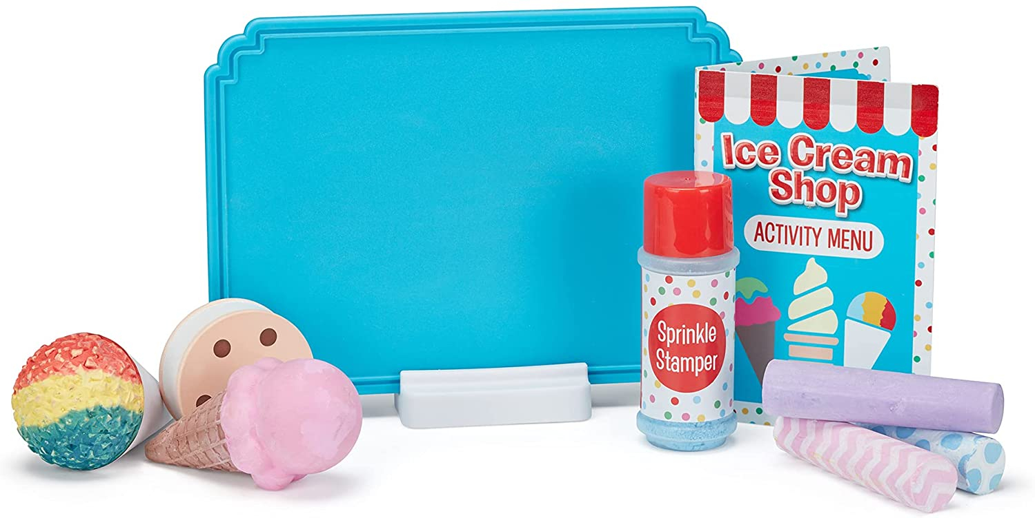Foto 7 pulgar | Set de Juego Melissa & Doug Ice Cream Shop con Tiza 33 Piezas - Venta Internacional