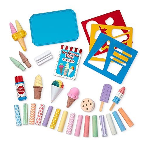 Foto 8 pulgar | Set de Juego Melissa & Doug Ice Cream Shop con Tiza 33 Piezas - Venta Internacional