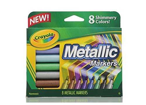 Marcadores Crayola Metallic de 8 Colores - Venta Internacional