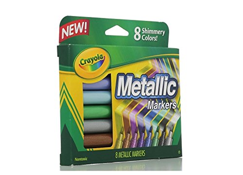 Foto 3 pulgar | Marcadores Crayola Metallic de 8 Colores - Venta Internacional
