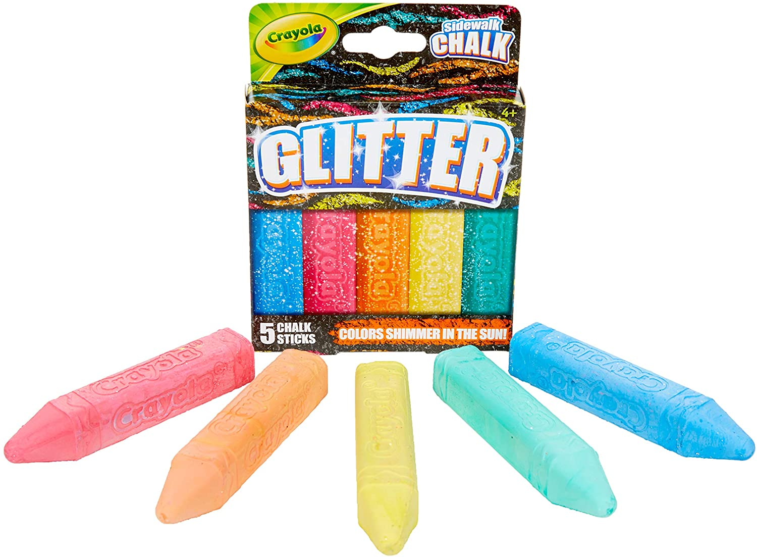 Foto 3 pulgar | Tiza Crayola para Exteriores con Purpurina - Venta Internacional