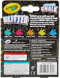 Foto 5 | Tiza Crayola para Exteriores con Purpurina - Venta Internacional