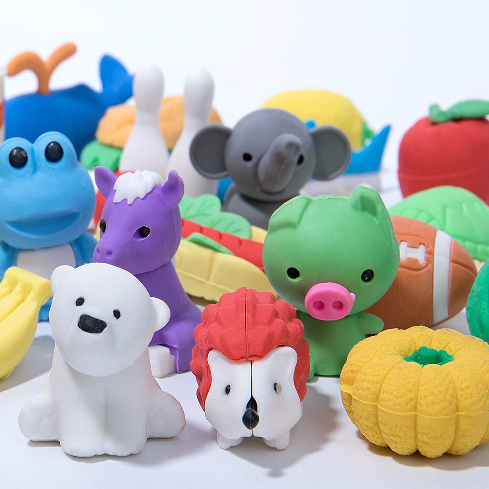 Foto 6 pulgar | Borradores Maxzone Animal Erasers Bulk Para Niños 62 Unidades - Venta Internacional