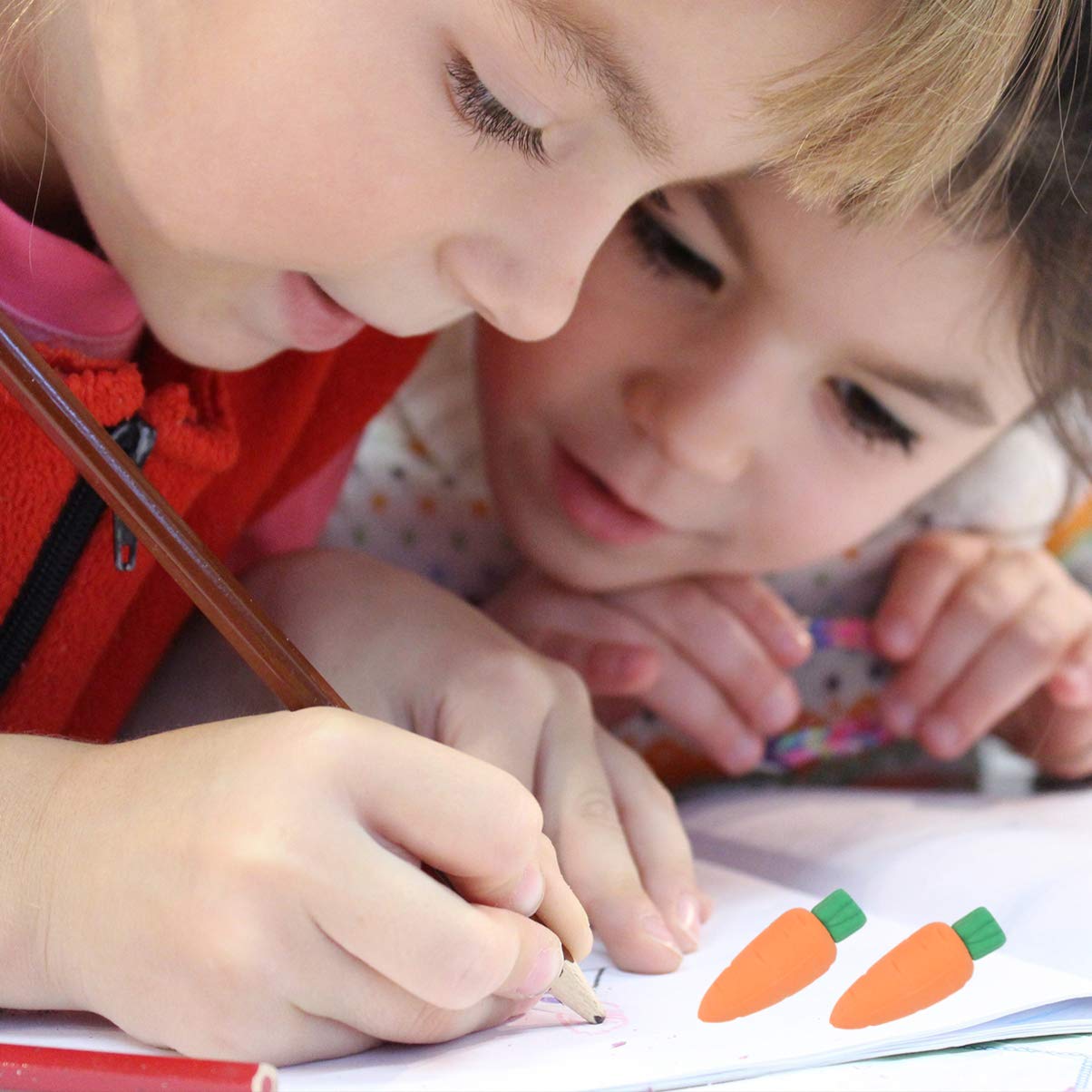 Foto 7 | Gomas de borrar Toyandona con forma de zanahoria para niños - Paquete de 30 unidades