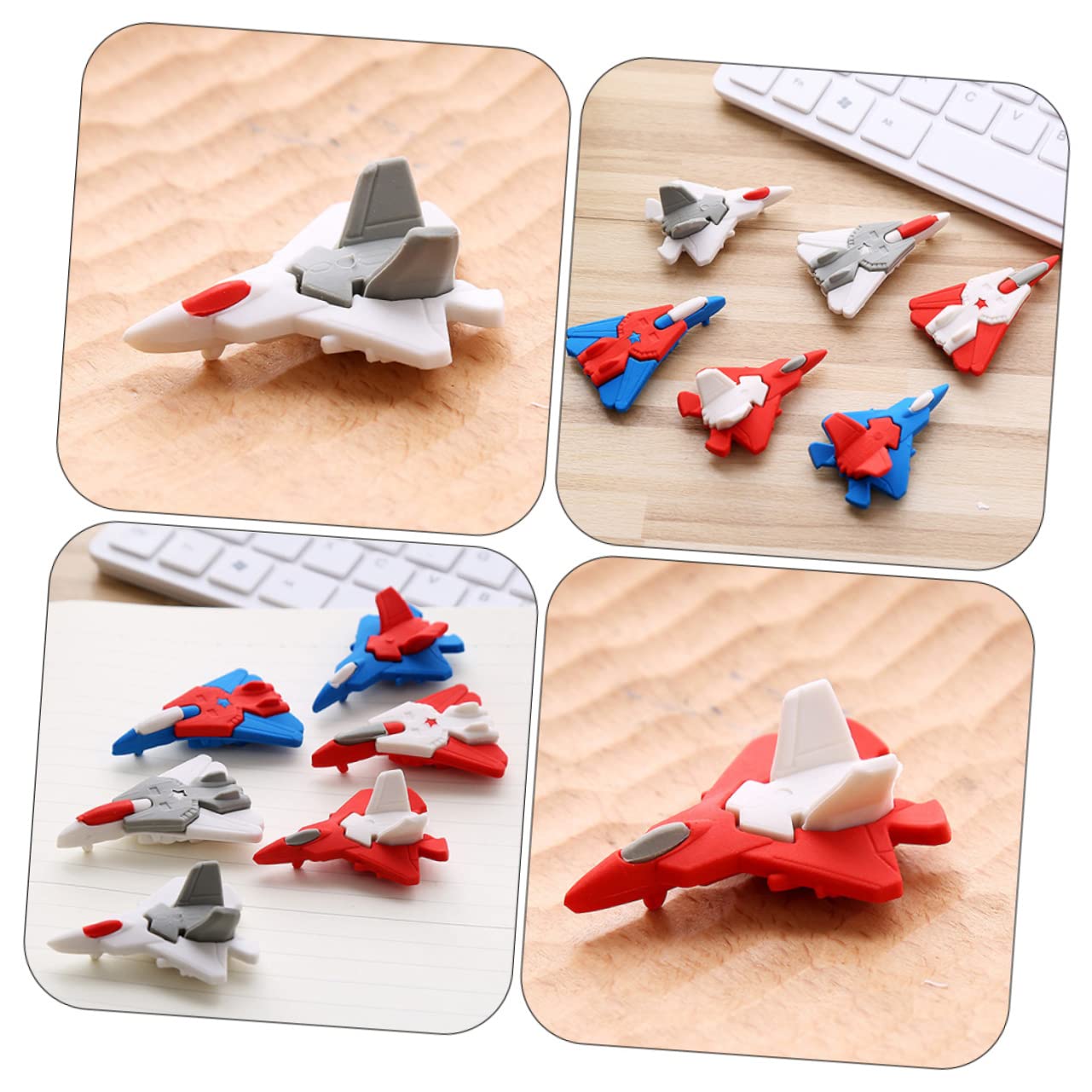 Foto 6 pulgar | Set de 72 Gomas de Borrar con Forma de Helicóptero  - Venta Internacional