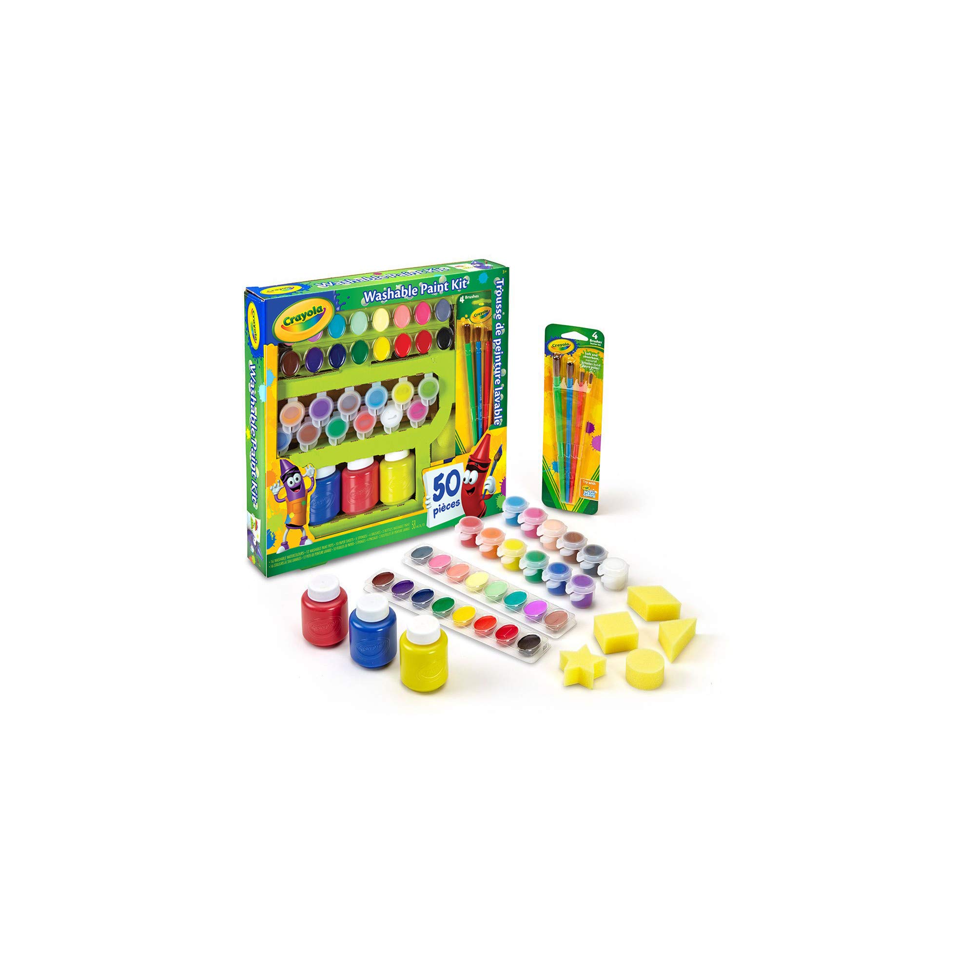 Foto 3 | Kit de Pintura Multicolor Crayola Lavable 50 Piezas - Venta Internacional