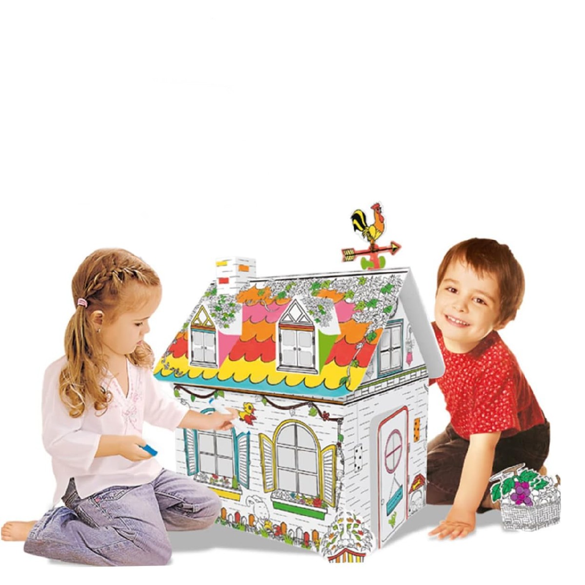 Foto 2 | Mini Casa Rural Diy  Doodle para Pintar Storyland Z002 Blanco