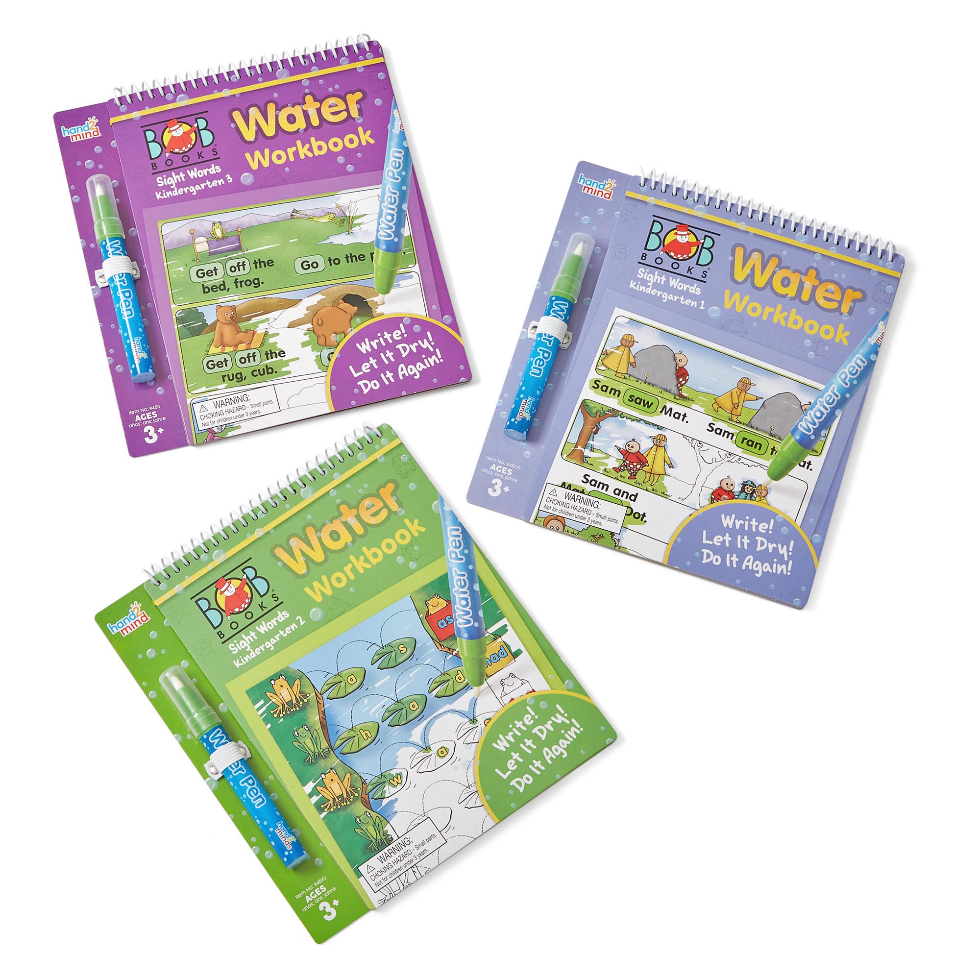 Foto 2 pulgar | Juego De Cuadernos Sobre El Agua Hand2mind Bob Books Sight Words Con 3 Bolígrafos - Venta Internacional