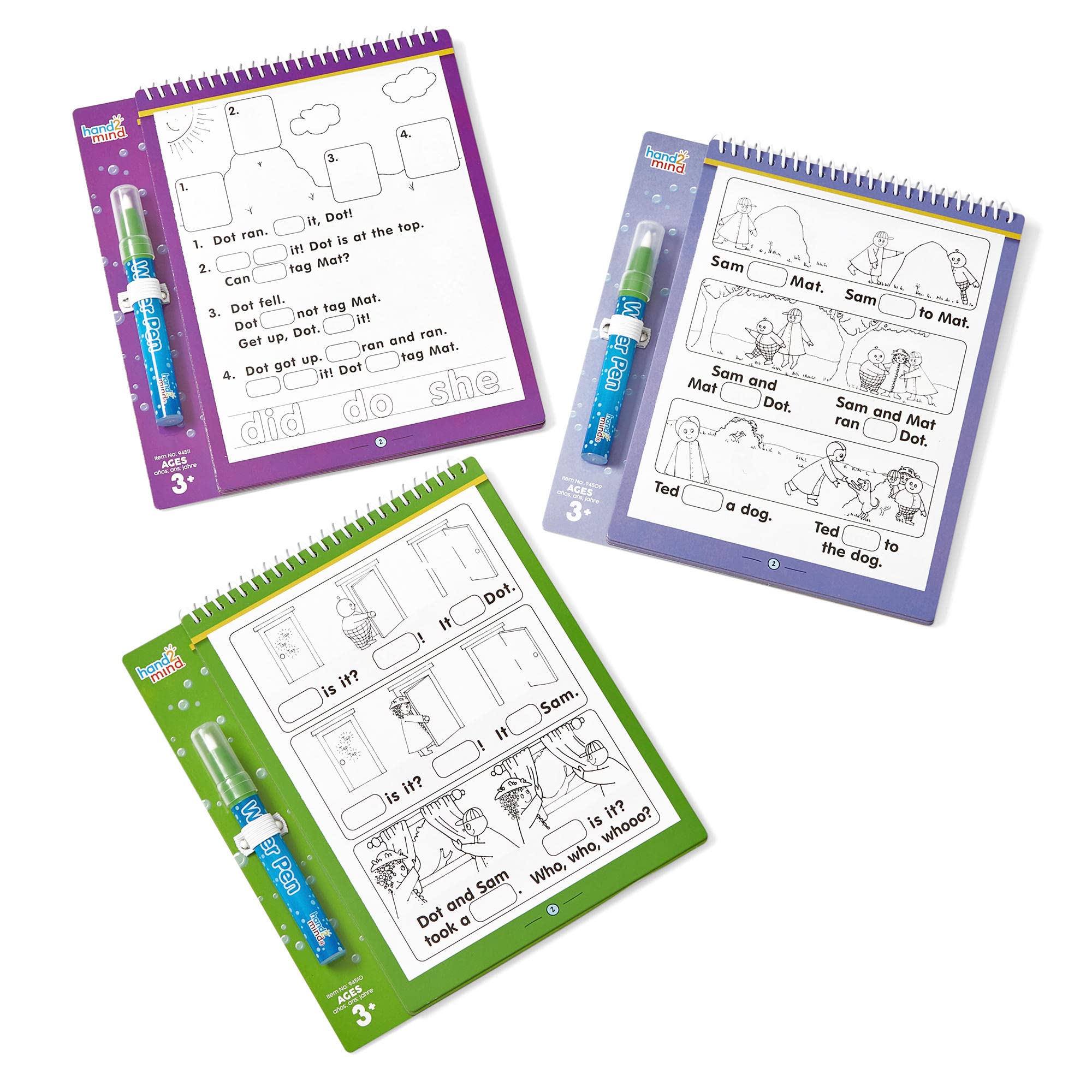Foto 5 pulgar | Juego De Cuadernos Sobre El Agua Hand2mind Bob Books Sight Words Con 3 Bolígrafos - Venta Internacional