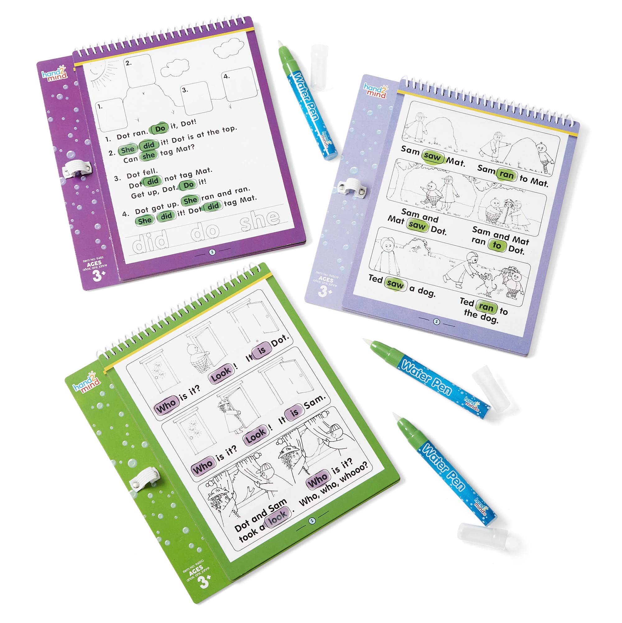 Foto 7 pulgar | Juego De Cuadernos Sobre El Agua Hand2mind Bob Books Sight Words Con 3 Bolígrafos - Venta Internacional