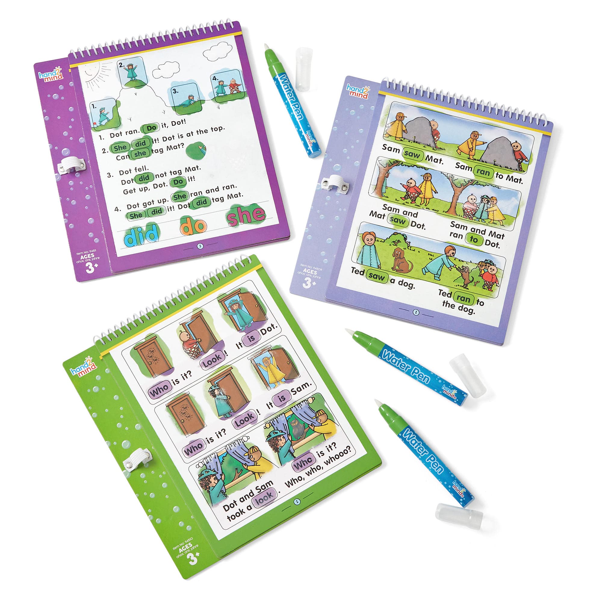 Foto 8 pulgar | Juego De Cuadernos Sobre El Agua Hand2mind Bob Books Sight Words Con 3 Bolígrafos - Venta Internacional