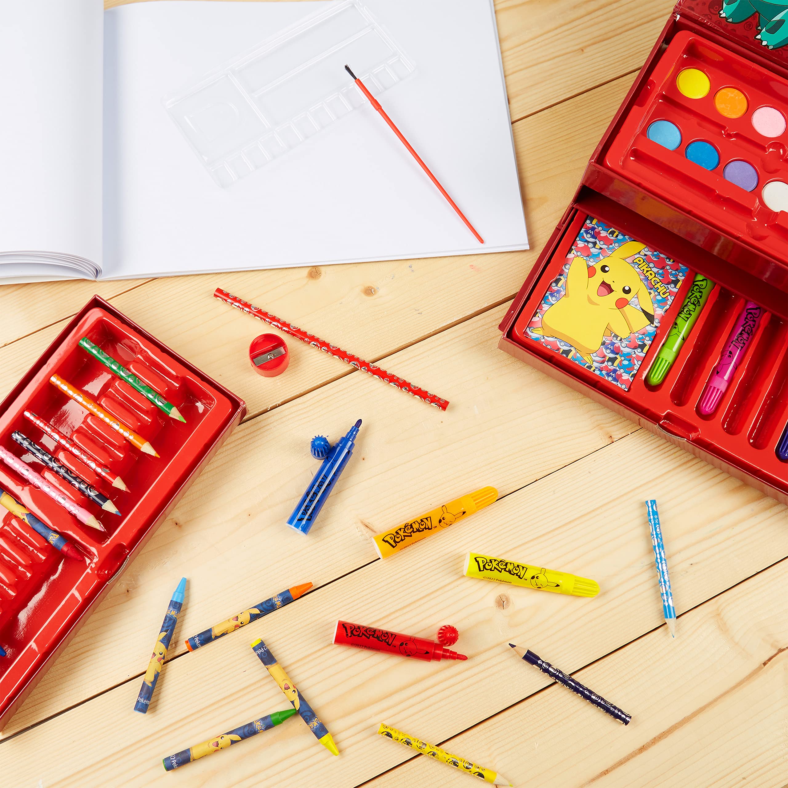 Foto 4 pulgar | Set de Arte para Colorear Pokémon con más de 40 Suministros para Niños - Venta Internacional